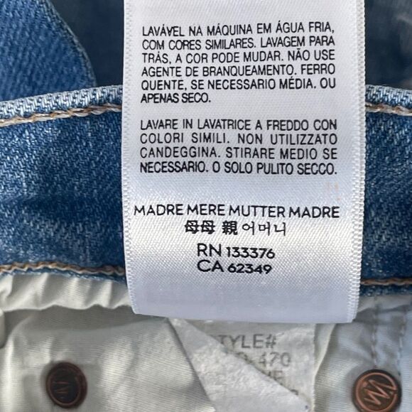 Mother The Insider Crop Step Fray Jeans Thrilling Shots Sz 24 - Picture 9 of 13